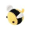 Pingente de Abelha Crochê Feito à Mão Acabado Lã Tricô Ornaments de Chaveiro de Casal Abelha Ornaments Tecidos Presente