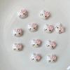 Mini Acessórios de Resina de Gatinho para DIY de Presilhas, Brincos, Capas de Celular, Materiais Fofos Feitos à Mão