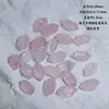 Cristal Rosa Natural Doble Punta Cristal Rosa Agujero Pasante Horizontal Tallado DIY Hecho a Mano Collar Pulsera Pulsera Accesorios