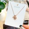 Collar de plata de ley s925 para mujer, elegante colgante de bolsa de dinero, diseño de estilo nacional, cadena de clavícula, collar de lujo ligero a la moda.
