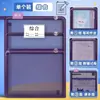 Bolsa de Malla en Forma de L para Clasificación de Materias, Bolsa para Documentos, Bolsa de Mano Tipo Cremallera para Estudiantes Mujeres, Bolso para Libros, Bolsa de Almacenamiento