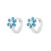 Pendientes de Flores Pequeños, Exquisitos, Dulces, de Alta Gama, con Goteo de Aceite, Diseño Versátil y a la Moda para el Desplazamiento, Pendientes Sencillos