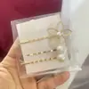 Traje de pasador de perlas clip metálico de pedrería clip para flequillo dulce y lindo de niña clip lateral de temperamento ins Corea del Sur