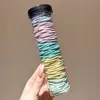 Cuerda Duradera para Trenzar el Cabello, Accesorio para el Cabello de Goma, Goma Elástica de Alta Gama Morandi, Cuerda Negra para el Cabello que No Aprieta, Cuerda de Cabello Colorida