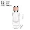 Botellas de Vidrio para Perfume en Stock 50ml Botellas de Vidrio Transparentes Botellas de Perfume con Tapas de Spray Botellas Pequeñas Recargables Vacías Venta al por Mayor