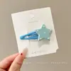 Pasador de Peluche de Estrella Colorida para Mujer Otoño e Invierno Niños Pinza Lateral para el Cabello 2025 Nuevo Pinza de Pato para Flequillo Accesorios para el Cabello