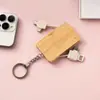 Cable de Datos Tres en Uno para Carga de Dos a Tres Bambú Carga Rápida Teléfono Móvil Madera de Bambú Cable de Carga Cinco en Uno Adecuado para Apple 15