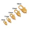 Fecho Lagosta Japonês Banhado a Ouro com Preservação de Cor Fivela de Mola Quadrada DIY Colar Pulseira Conector Fivela Acessórios de Joalheria Transfronteiriço
