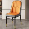 Cadeira de Chá de Luxo Leve, Banqueta de Ferro Forjado para Maquiagem, Cadeira de Lazer, Cadeira de Mahjong, Cadeira de Jantar com Almofada Macia, Cadeira de Metal para Uso Doméstico com Encosto