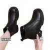 Botas de cuero cálidas, botas de algodón afelpado de cuero suave, botines antideslizantes de invierno, botas para mujer, botas de nieve Martin para madres, nuevo modelo de invierno 2026