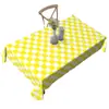 Toalha de Mesa Pic Nic Pe Amarelo Branco Azul Branco Vermelho Branco Xadrez Preto e Branco Plástico Decoração Festa de Feriado Suprimentos