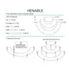 Estante transparente de acrílico semi-circular de niveles desmontable personalizable para tocador, expositor de escalera curva de acrílico para cuidado de la piel