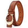 Cinturón de Estilo Coreano Versátil para Pareja de Estudiantes Estilo Ins Cinturón Decorativo de Niña Cinturón Fino de Botón C para Jeans Ajustados para Mujer