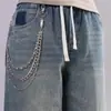 Nueva Cadena para Pantalones con Remache de Doble Cara de Amazon, Moderna y Personalizada Cadena Colgante para Jeans con Unión de Balas, Cadena Versátil para Pantalones