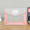 Bolsa tipo acordeón de gran capacidad A4, colorida, para oficina, contratos, información, papeles de examen de estudiante, clasificación, bolsa de almacenamiento impermeable, bolsa con botón