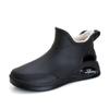 Sapatos de chuva estilo japonês, moda feminina, tubo curto, sapatos aquáticos, trabalho de cozinha, sapatos de borracha antiderrapantes, botas de chuva impermeáveis de cano baixo