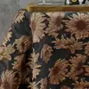 Tela decorativa jacquard de girasol en relieve tridimensional estilo vintage para vestidos elegantes, faldas, abrigos y bolsos tejidos