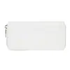 Baigou Bolso Estilo Coreano Patrón de Mantarraya Cartera Cremallera Clutch Color Sólido PU Cartera Gran Capacidad