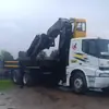 Grúa Hidráulica Plegable de 25 Toneladas para Camiones, Grúa Montada en Camión de Gran Tonelaje, Grúa Móvil con Pluma