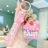 Chaveiro Criativo de Sorvete de Morango com Óleo Pingente para Mochila de Casal Chaveiro Fofo para Crianças Decoração Exquisita Presente