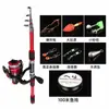 Conjunto Completo de Vara de Pesca de Roda Dupla para Casal e Crianças Ultra-Curta 2,01m Equipamentos de Pesca Atacado Transfronteiriço