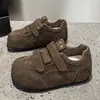 Zapatos DeXun 2026 Estilo Nuevo para Personas Bajas Zapatos de Plataforma Suela Gruesa Estilo Coreano Moda Casual Velcros de Argan Zapatos para Mujer Aumento Oculto de Altura