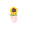 Contas de margarida de silicone, pingentes de pulseira de flor de girassol colorida, acessórios, acessórios de vestuário DIY, decorações