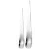 Colher de Sorvete de Aço Inoxidável 304 com Cabo Longo, Colher Doméstica Espessada, Colher de Dumpling para Cozinha, Colher de Iogurte de Alta Qualidade