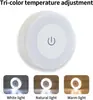 Luz Noturna LED Sensível ao Toque com Carregamento Transfronteiriço Quarto Corredor Economia de Energia Lâmpada de Cabeceira Luz Noturna para Alimentação de Bebê