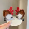 Bebé Navideño Corea del Sur Accesorios para el Cabello Reno Navideño Pinza para el Cabello de Niña Linda Pinza Navideña Adorno para la Cabeza Niños Cuernos de Reno