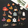 1 Halloween Gota de Aceite Aleación Colgante Divertido Accesorios para el Cabello Pulsera Collar DIY Accesorios para Aretes Fantasma Calabaza