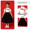 Trajes de Performance Coral para o Dia das Crianças Estilo Chinês Trajes de Performance para Reunião Esportiva de Meninos e Meninas Recitação de Poesia Estilo Chinês