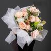 Papel de algodón monocromático, papel de algodón blanco, forro de papel, respaldo para flores, papel de regalo para flores de colores hecho a mano, material para floristería