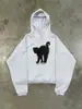 Sudadera con capucha nueva 2026, hecha con algodón de alta calidad, de manga larga, diseño estampado, estilo 6535, top versátil y casual