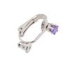 Aretes de Zirconia Alta Calidad Clip para Oreja Accesorios de Joyería para Oreja Sin Aguja Aretes de Presión para Cortar la Oreja Convertidor de Aretes