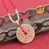 Artículo Popular del Tío Tong: Moneda de Cobre Cinabrio con Cinco Emperadores y Ocho Direcciones para Atraer Riqueza, Colgante de Moneda del Espíritu de la Montaña, Venta al por Mayor de Monedas Antiguas
