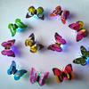 Luz nocturna de mariposa luminosa colorida se puede pegar luz nocturna 3D pegatinas de pared de mariposa luminosa fabricantes mayoreo