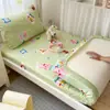 2025 Nuevo Estilo Algodón Puro Estampado Dormitorio Estudiantil Litera Sábana Bajera Individual 90X200Cm Sábana Bajera Individual