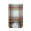 Bufanda a Cuadros Estilo Japonés 20% Mezcla de Lana de Nueva Zelanda para Mujer, Chal Suave de Invierno Oversize, Calentador de Cuello