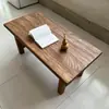 Mesa de Té de Madera de Olmo Viejo, Mesa Baja de Tatami, Mesa de Té Estilo Japonés, Mesa Pequeña de Madera Maciza Natural, Mesa Pequeña para Ventana de Mirador, Mesa de Té Pequeña para el Hogar
