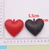 Llavero creativo de cuero con forma de corazón tridimensional, varios tamaños, charm simple para bolso, accesorio para ropa
