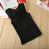 Colete de Algodão Sem Manga para Bebê e Crianças Camiseta Regata de Algodão para Meninas Colete de Algodão Cor Sólida Camisa Básica Cor Doce Geração
