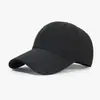 Gorra de béisbol de verano simple de secado rápido para hombres y mujeres, con parte superior suave, protección solar y visera larga que hace que la cara se vea más pequeña