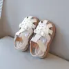 Novos Sapatos de Bebê Respiráveis Primavera e Outono Forro Confortável Biqueira Aberta Resistentes ao Desgaste Sapatos de Princesa para Crianças Sandálias de Praia para Crianças