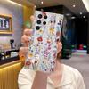 Funda Protectora de Silicona Suave con Diseño Floral Estilo Pastoral Ins para Teléfono Móvil Samsung S23Ultra de Alta Transparencia y Colores