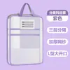 Bolsa Classificadora de Assuntos em L, Bolsa Transparente Portátil para Documentos, Bolsa para Livros de Estudante com Zíper de Malha e Abertura Grande, Bolsa para Provas
