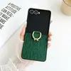 Estilo Europeo y Americano de Lujo Adecuado para Funda Protectora de Teléfono Móvil Samsung Zflip3 Creativa Anti-Caídas y Antideslizante Flip4 Estilo Nuevo de Celebridad de Internet