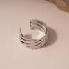 Pulsera Cóncava Irregular Brillante Transfronteriza Europea y Americana Pulsera Personalizada Lujo Accesible Moda de Alta Gama Tendencia Joyería de Mano Exagerada