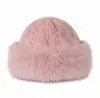 Chapéu de pelúcia feminino inverno novo chapéu de pescador proteção de ouvido de inverno chapéu de princesa temperamento versátil chapéu bacia mongol mostra rosto pequeno