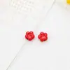 Botones Florales Coloridos Lindos Cuentas de Aleación Accesorios DIY Cadena para Teléfono de Niños Llavero Materiales de Dibujos Animados